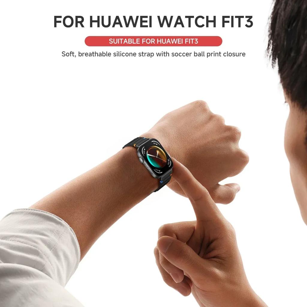 Silicone Strap For Huawei Watch Fit 4 4pro 3 Sports Watchband Replaceable Breathable Wristband For Huawei Fit 2 1Bracelet Correa