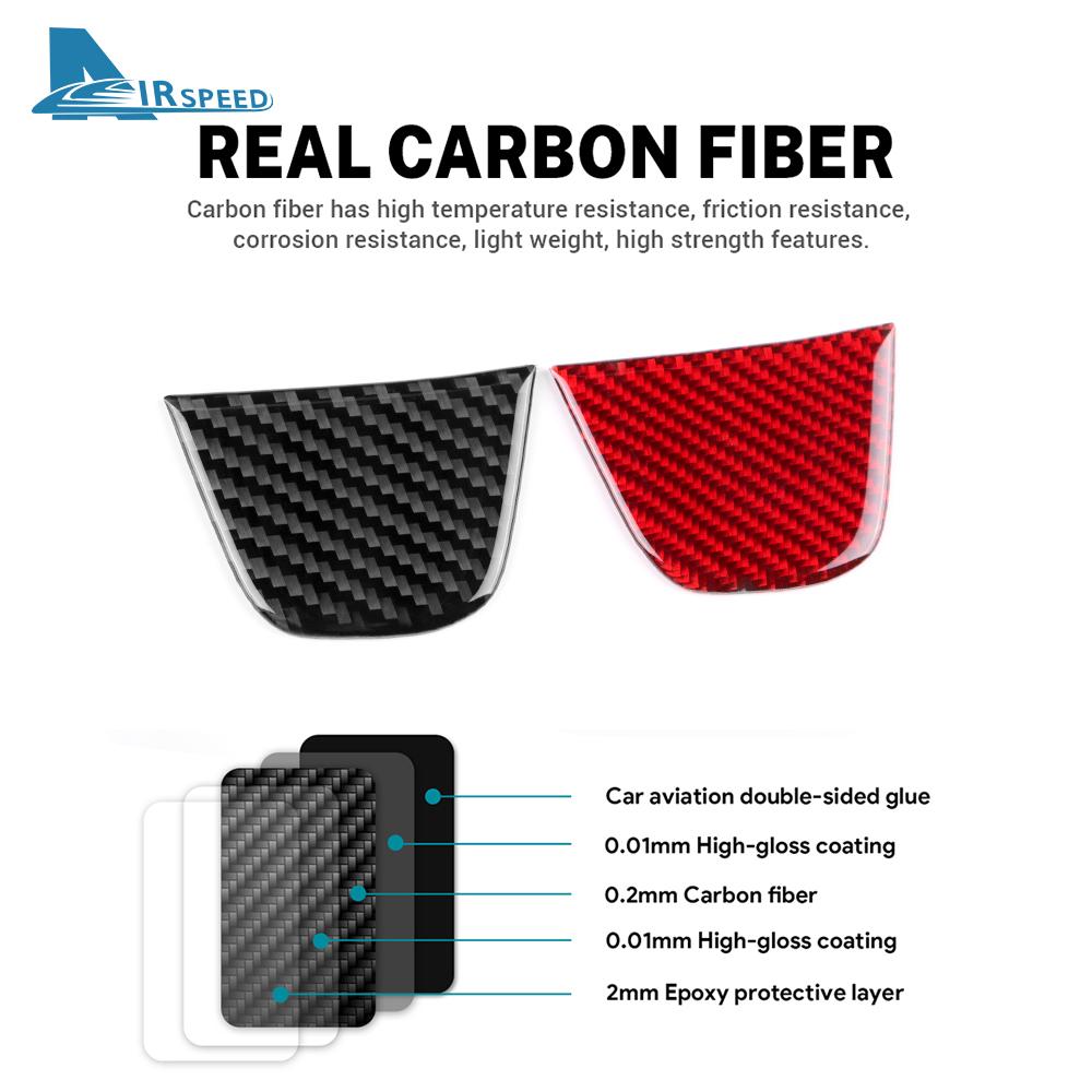 Real Soft Carbon Fiber Sticker For Seat Ibiza 6j 2012 2013 2014 LHD RHD Car Steering Wheel Center Bottom Frame Interior Trim