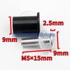 Click Post Shipping General Purpose Screen Bolt Silver 5mm Cowl