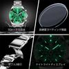OLEVS Men's Watch Stylish Black Popular Waterproof Quartz Analog Chronograph Stainless Steel Metal Band Simple Easy-to-Read Business Casual Fashion