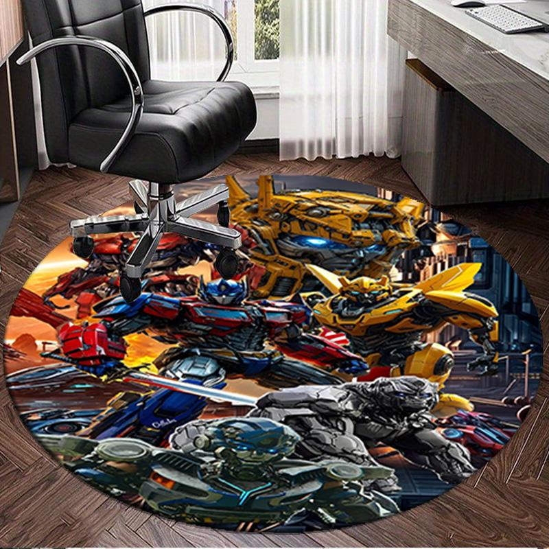 1PC Trans-formers Round Rug, Non-slip Chair Mat, Home Decor, Circle Carpet Perfect for Office, Bedroom, Living Room,Christmas Gift