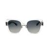 Sunshade Lightweight Plate Frame Square Sunglasses Women's Sheer Colour