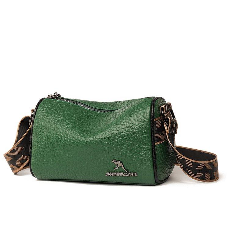 

Женская сумка из натуральной кожи, универсальная сумка-бостон из мягкой кожи, стильная сумка на одно плечо, сумка для мамы, сумка через плечо серый