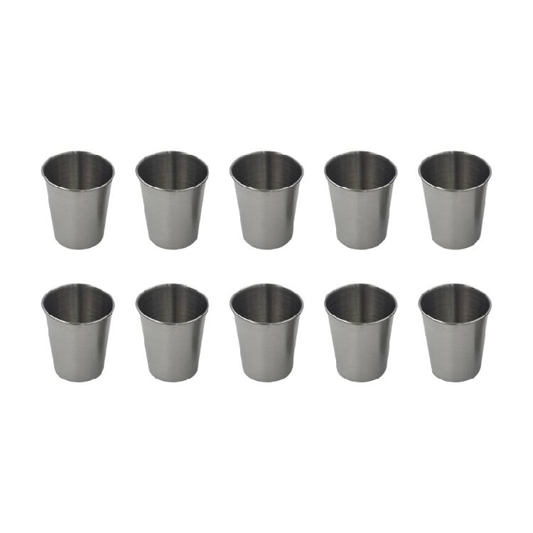 Set Of 10 Insulated Stainless Steel Cups Drinking Cups Produced For Rusts Resistance And Flavorful Tastes Experience