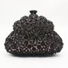 Blue Rhinestone Evening Bag Crystal Clutch Luxury Diamond Wedding Purse WHTUOHENG Party Cocktail Handbag For Gala Clutches
