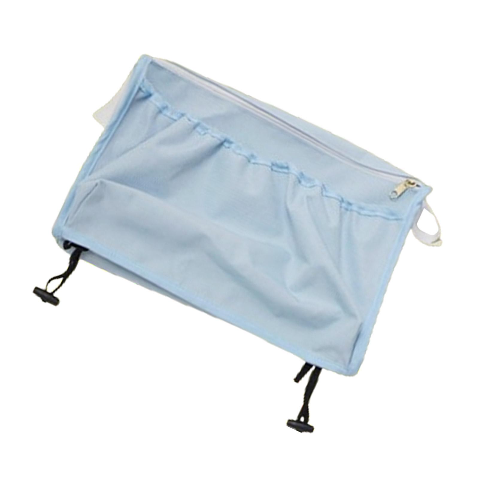 Улучшенная тканевая сумка для хранения детской коляски, удобная подвесная сумка для детской коляски, тканевая сумка для хранения для путешествий родителей небесно-голубой