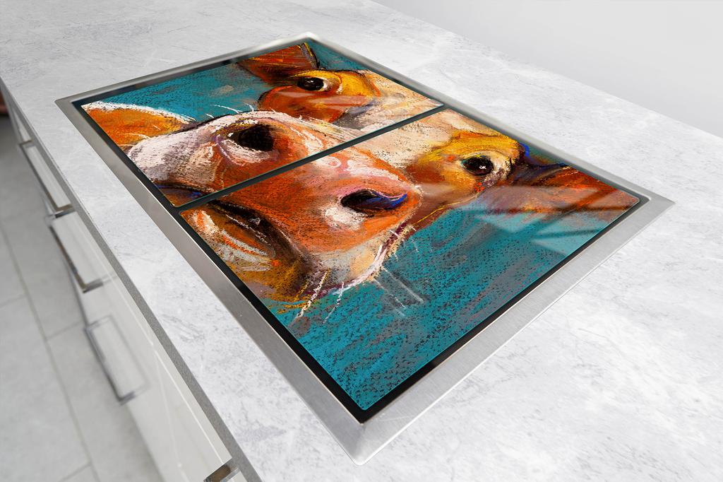 GLAS-KOCHFELD-SCHUTZPLATTE 70x52 KUH