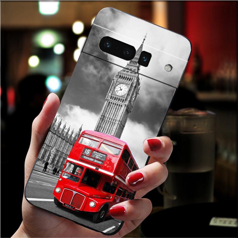 Handyhülle für Google Pixel 7 Pro 7 6A 6 Pro 5A 4A 3A Pixel 4 XL Pixel 5 6 4 3 XL 3A XL 2 XL Big Ben Telefonzelle Hülle Funda