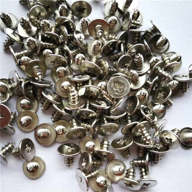 304 Stainless Steel CA Self-Tapping Flat Head Phillips Screws with Large Thin Head, Pointed Tail - Sizes: M2, M2.6, M3, M4, M5, M6.