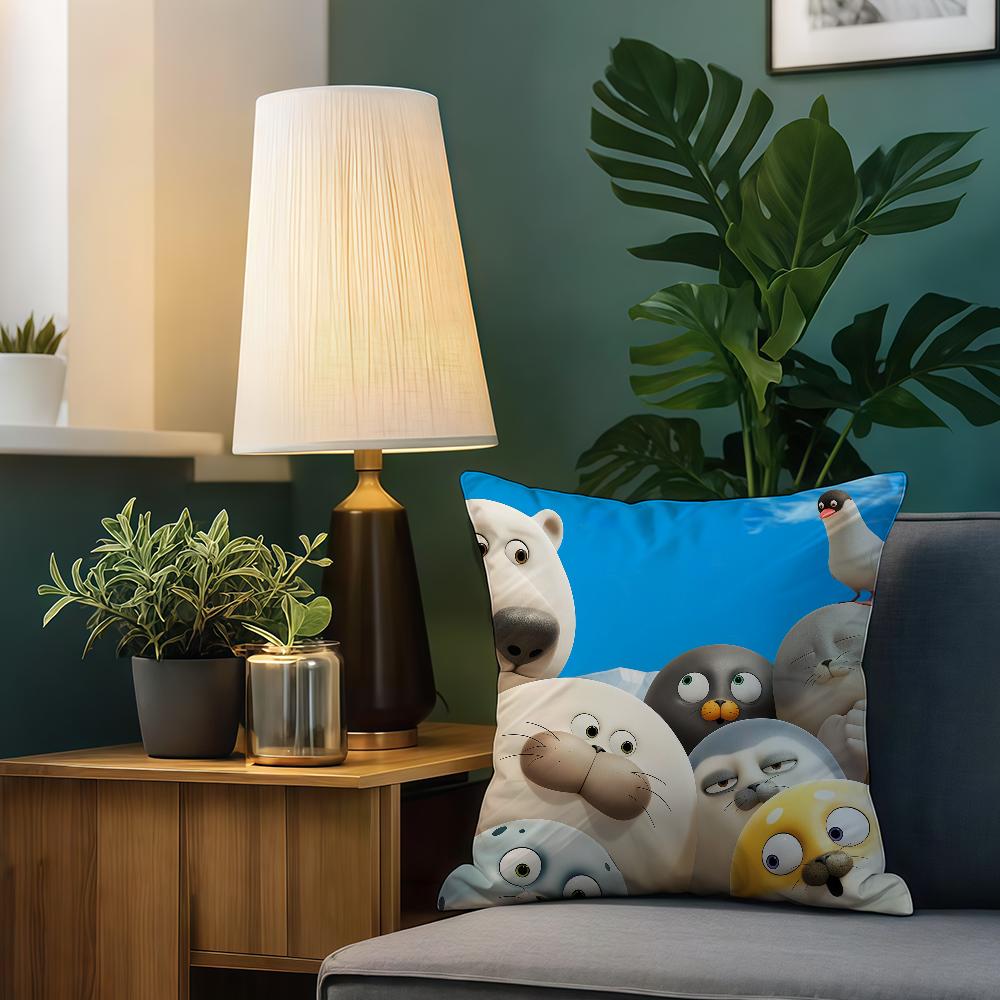 S-Sealook Cute Cartoon Cushion Cover Home Bedding Sofa Living Room Pillowcase Simple Soft Skin Cushion Cover Party Gift