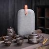 Zisha Travel Tea Set: Portable Xishi Pot with Quick-Brew Cup and Four Cups - Perfect for Outdoor or Home Tea Ceremonies.