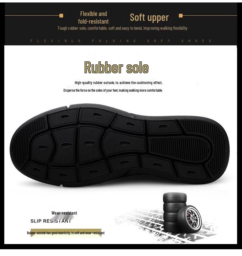 Men's Premium Cowhide Leather Lace-Up Business Shoes - Comfortable, Breathable, Non-Slip, Casual, for Middle-Aged