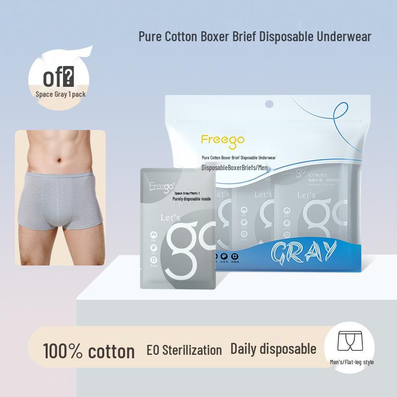 Męskie jednorazowe bokserki Freego na podróże, wyjazdy służbowe, szkolenia wojskowe i sport.