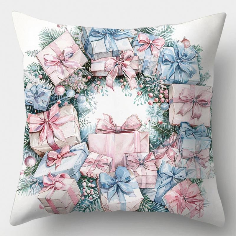 Christmas Pillowcase Office Seat Cushion Home Bedside Pillowcase