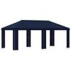 Tuinpaviljoen 6 x 3 m Blauw Polyester en Staal 190