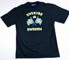 Kein Problem Sportbekleidung Größe XL Unisex Schwarz Schweden Schweden Kurzarm Baumwolle T-Shirt