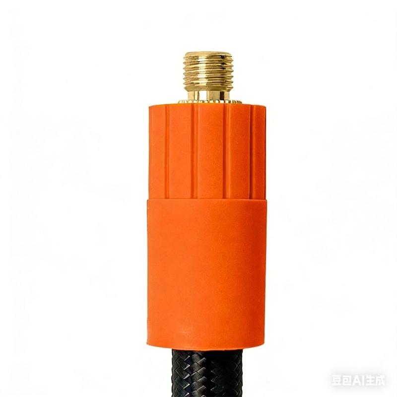 Strong Copper Air Chuck Strong Braided Rubber Air Hose Simple Installs for Tire Pump Inflator & Sports Equipment