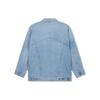 Levis Cool Series Solid Color Single-Breasted Collar Denim Jacket Women Jackets Blue A1981-0000