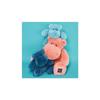 Plush Toy - HISTOIRE D'OURS - Hippo 25 Cm - Pink, Blue and Dark Blue - Unisex - Newborn