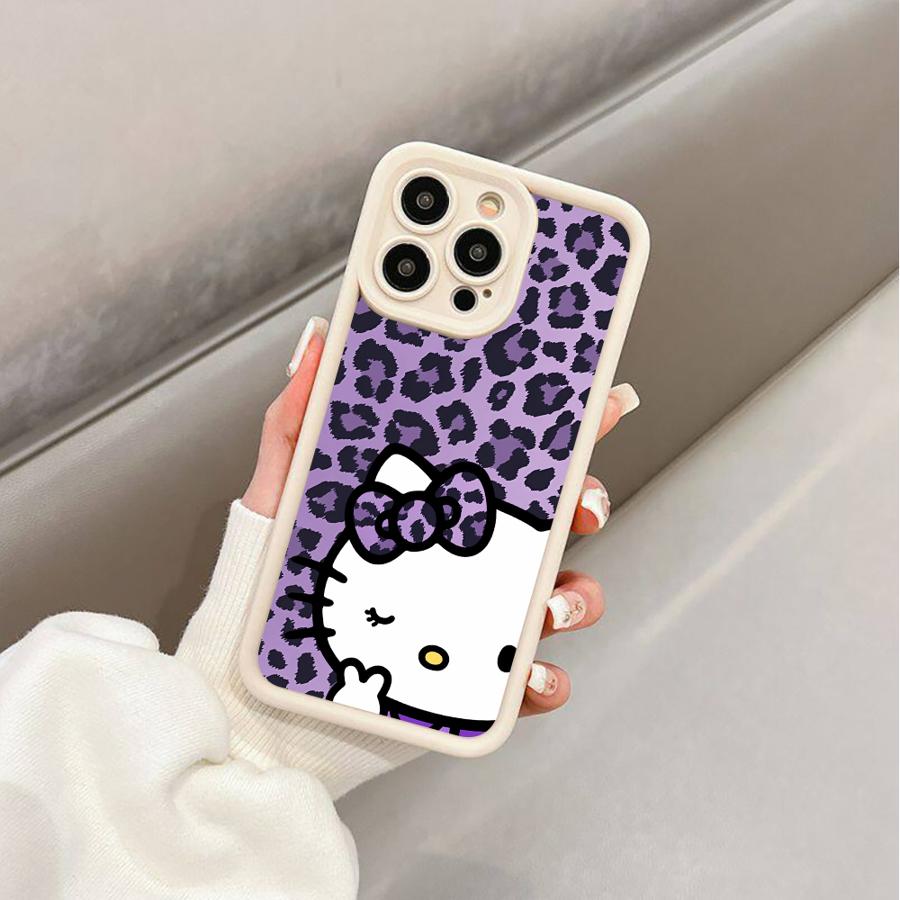 Anime H-ello K-Kitty Cute Phone Case for iPhone 16 15 Pro Max 13 12 11 Pro 14ProMax 16Plus XS Max XR 7 8 SE 16e Soft Cover