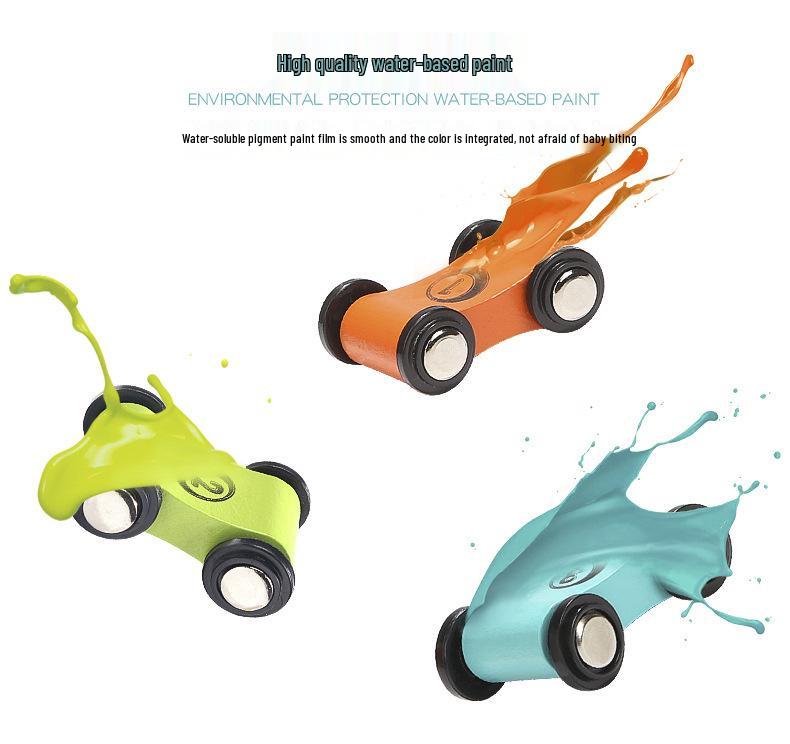 Te Bao'er Wooden Slide Track Car Set for Baby Boys - Educational Toy