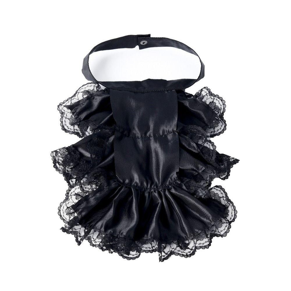Ruffled Vintage Victorian Costume Detachable Fake Collar Accessory Set Cosplay Accessory