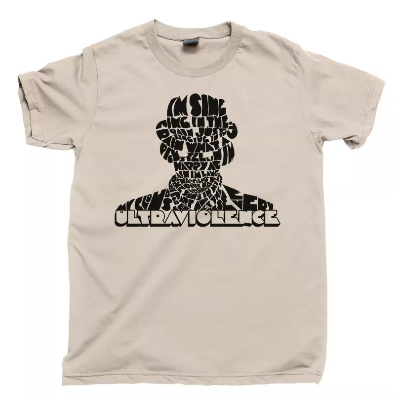 A Clockwork Graphic Cotton T-shirt Unisex Women Men Orange Fashion Top Casual Short Sleeve Streetwear Classic