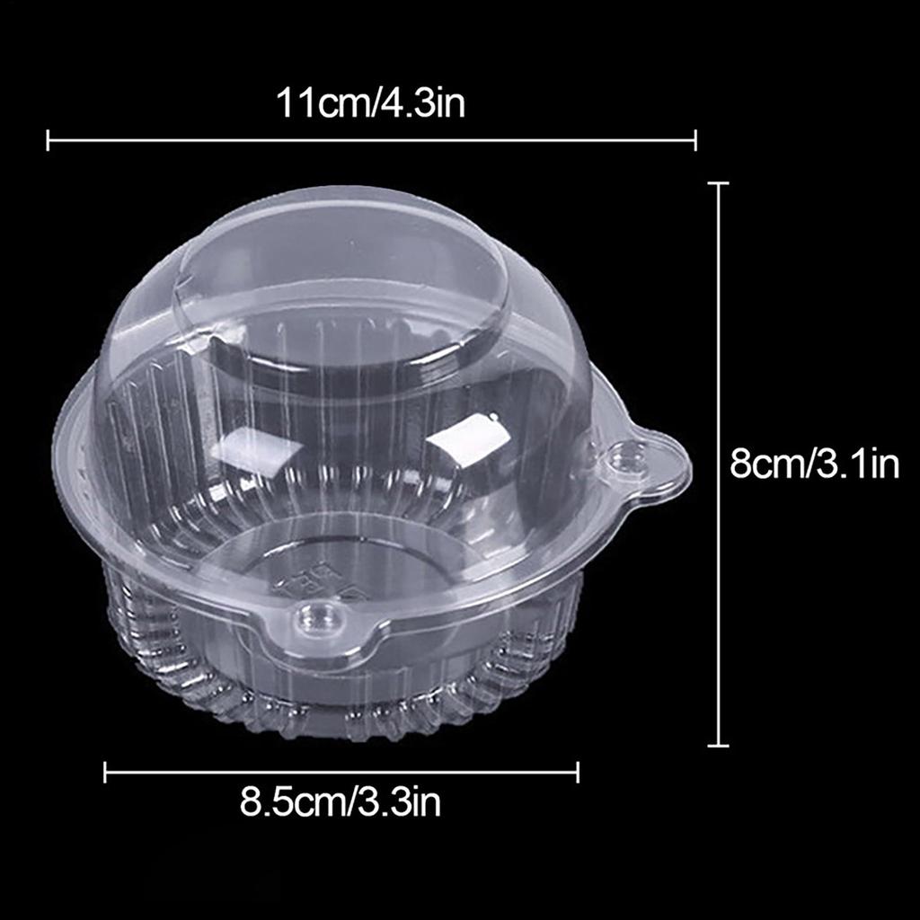 Cupcake Packaging Box Clear Dessert Donut Muffin Cake Container Single Cupcake Container Single Compartment