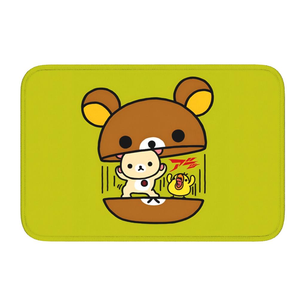 R-Rilakkumaes Cartoon Floor Door Kitchen Bathroom Mat Anti-Slip Indoor Doormat Garden Living Room Entrance Rug Carpet Footpad