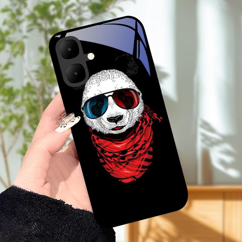 For Infinix Smart 10 X6725 Case Tempered Glass Shockproof Back Cover Phone Cases For Tecno Pop 10 Camera Protective Shell Fundas