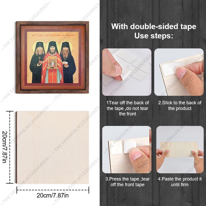 Decorative Painting of Orthodox icons,Consecrated Icon "Optina New Martyrs",Photo Frame painting,Christian Wall Art,20cm*20cm,Spiritual Decor Gift