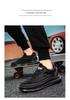 2026 Men's Black Crocodile Leather Waterproof Non-slip Casual Running Shoes