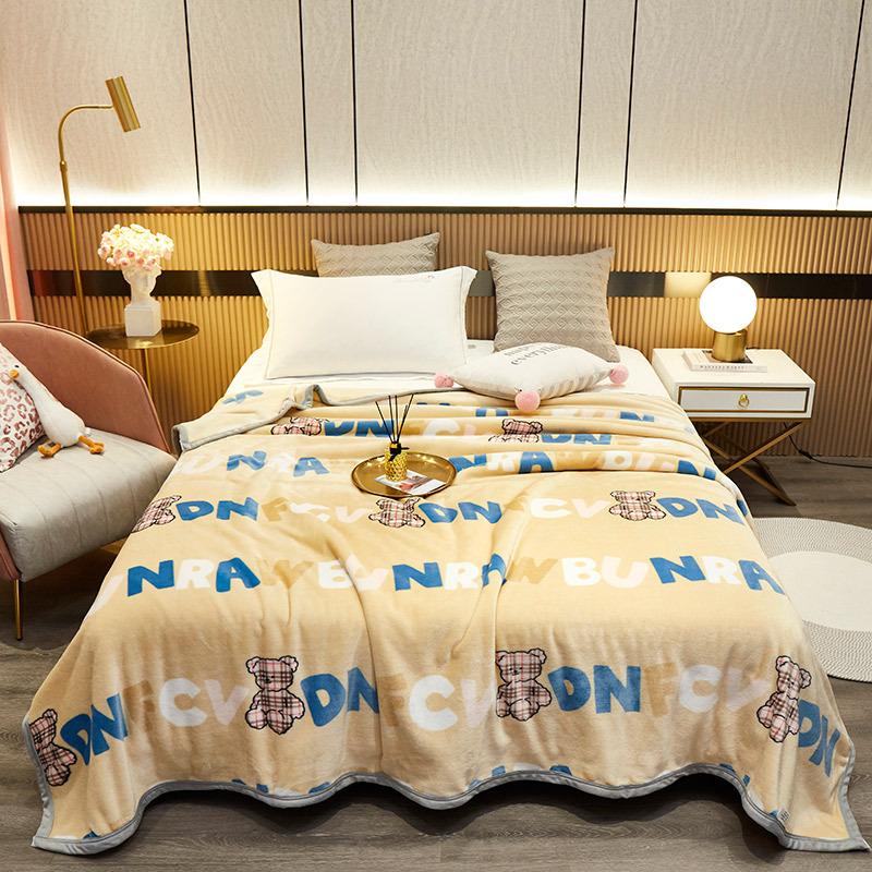 Neue bedruckte Decke, Martendecke, Sofabezugdecke, verdickte Geschenkdecke, Nickerchendecke, Farai-Decke