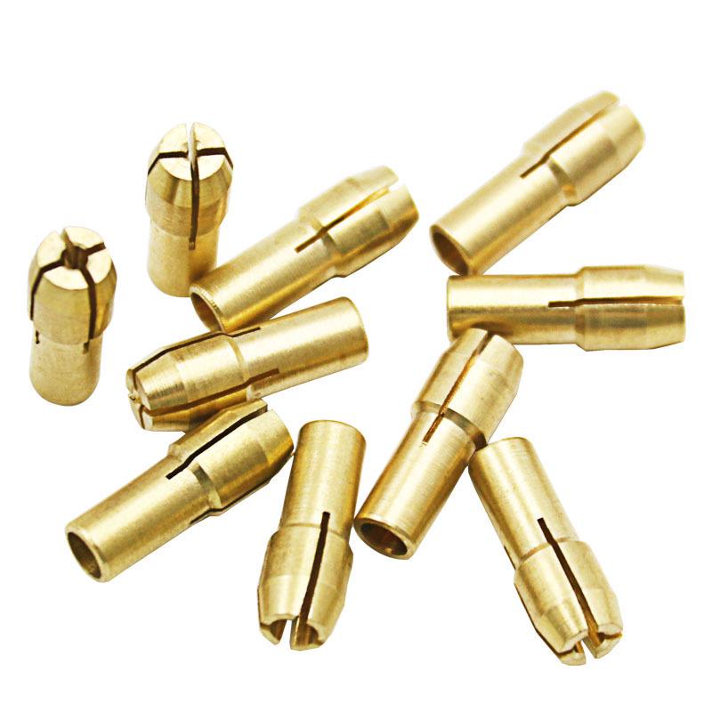 Copper Collet Single Electric Grinder Accessory, 0.5-3.2mm Three-Jaw Chuck Nut