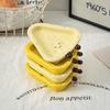 Cute Cheese Shaped Cheese Shape Tableware Handcrafted Mini Kitchen Tableware Ceramic Dipping Bowls Home
