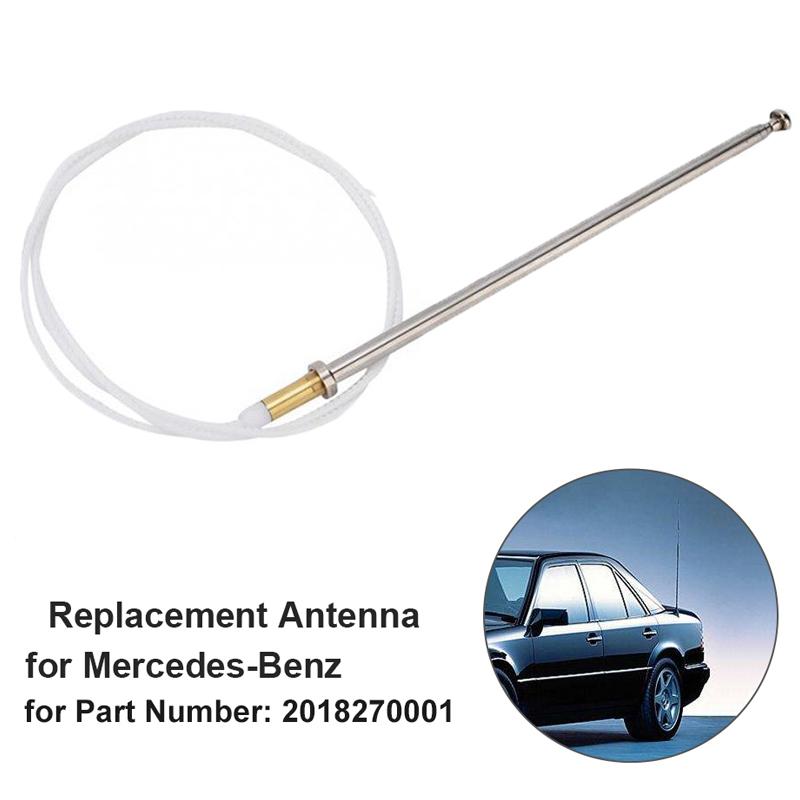 Power Antenna Mast Replacement with Cable for Mercedes-Benz W124 W126 W201 C107 R107 Car AM/FM Radio Aerial