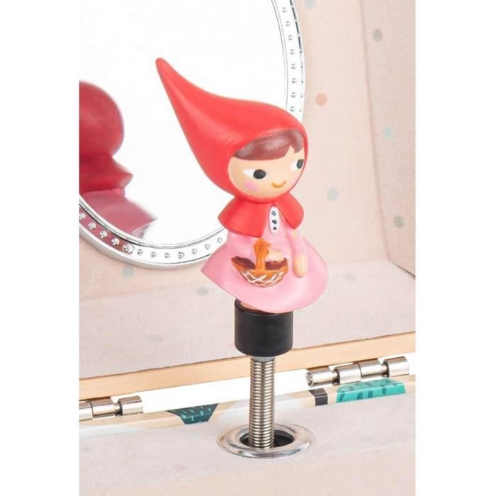Boite à musique cube - trousselier - petit chaperon rouge - marron - bébé - 3 mois