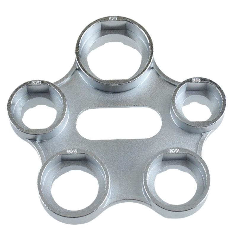 6 in 1 Wrench Faucet Aerators Disassembly Wrench Water Flows Adjusting Faucet Bubblers Wrench Plumber Repair Tool
