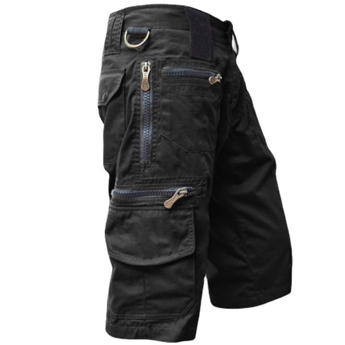 Pantaloni corti impermeabili da uomo per esterni Pantaloncini da uomo Pantaloncini cargo multitasche ad asciugatura rapida Pantaloncini estivi da esterno Pantaloni dritti casual