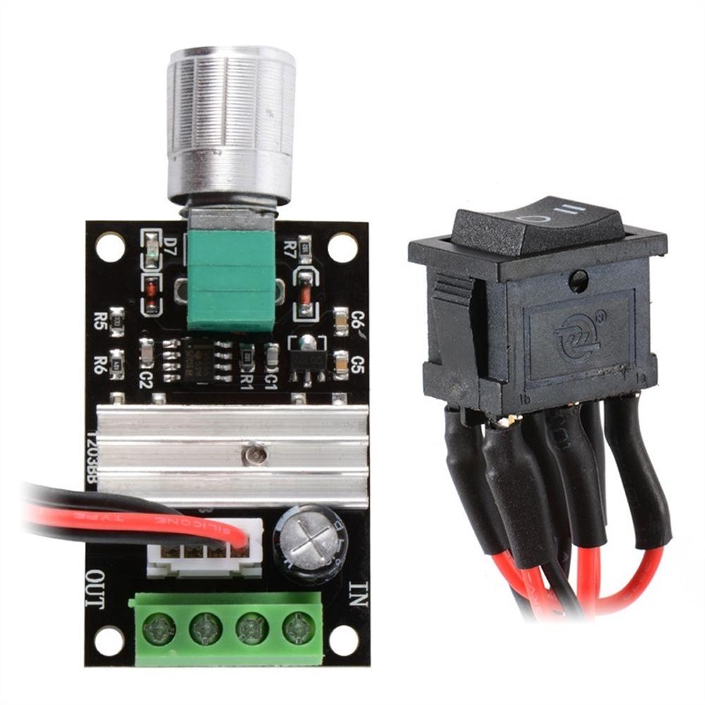 1203BB 6V 12V 24V 3A 80W Regulator prędkości silnika prądu stałego PWM Regulowany odwracalny przełącznik sterownika silnika