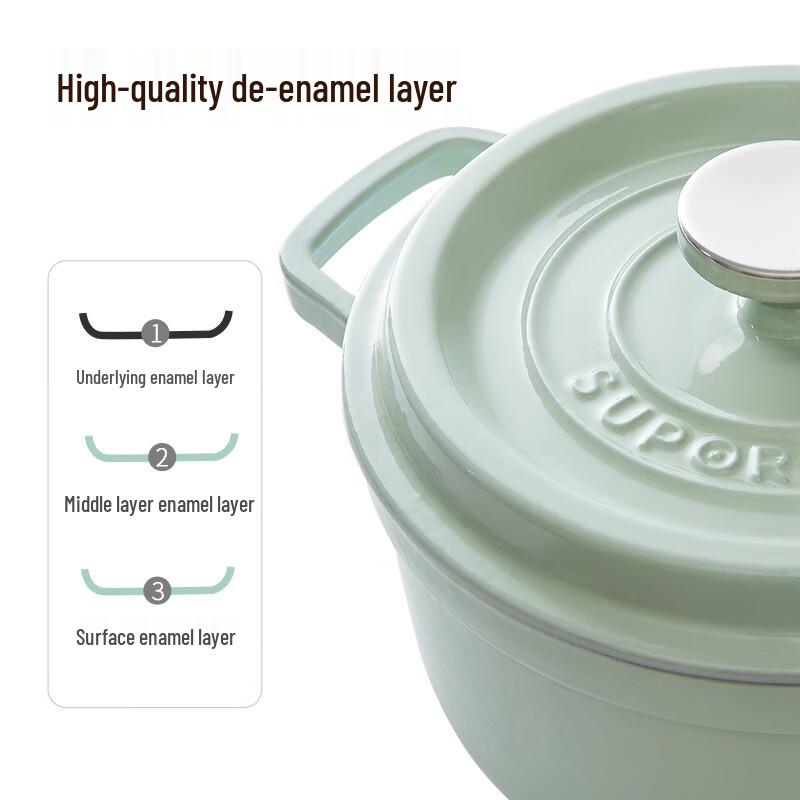 SUPOR Cast Iron Enamel Soup Pot