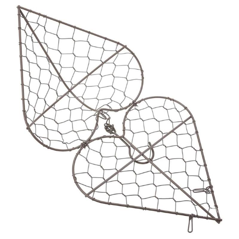 Heart Shape Iron Bird Nesting Materials Holder Nesting Heart 2PCS For Garden Decoration And Pet Bird Shelter Place