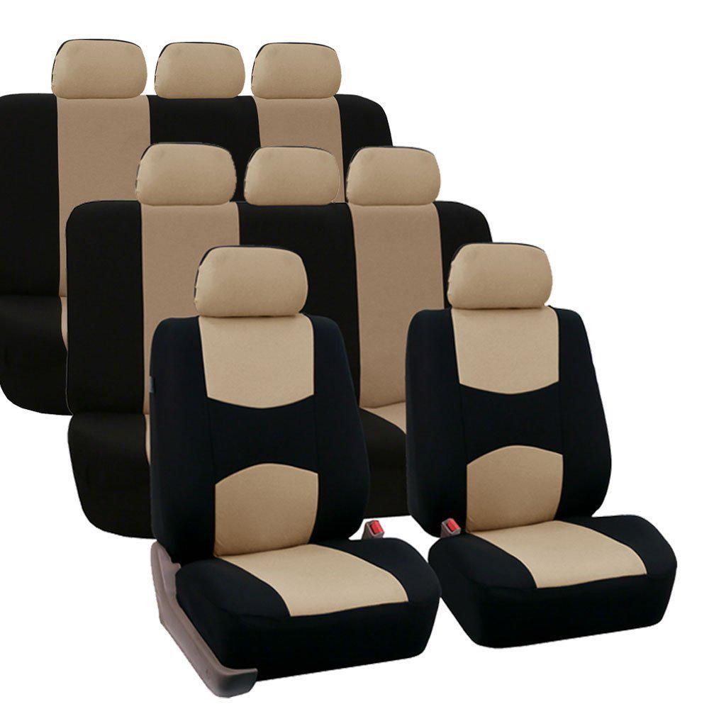 

8-Seat Universal Car Seat Cover Set - 14-Piece Flat Style Cushion for Trucks, Hot-Selling 2-piece set (front single seats)