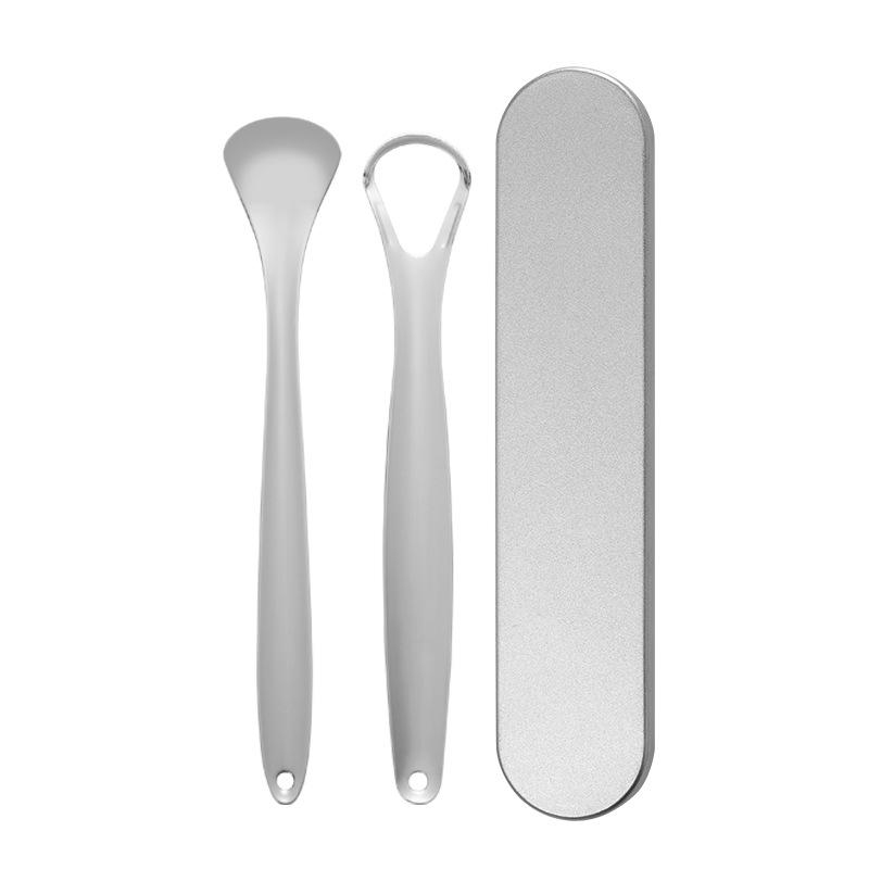 Stainless Steel Tongue Scraper Cleaner Metal Srapes Reusable & Ecofriendly Tongue Brush Fresh Breath Scraper