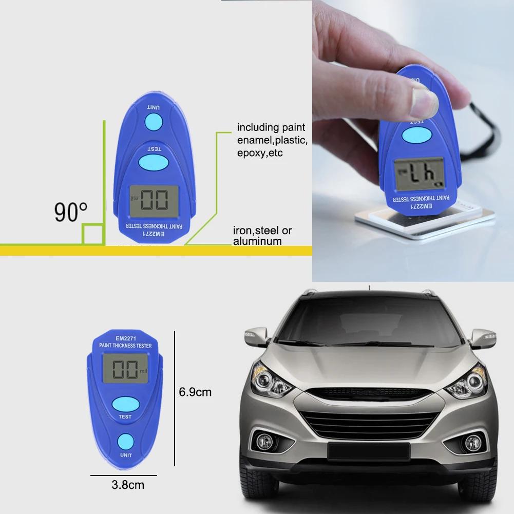 Digital GM200 EM2271 LCD Ultrasonic Film Mini Coating Car Painting Testers Iron-based Thickness Gauge Meter Measuring Test Tools