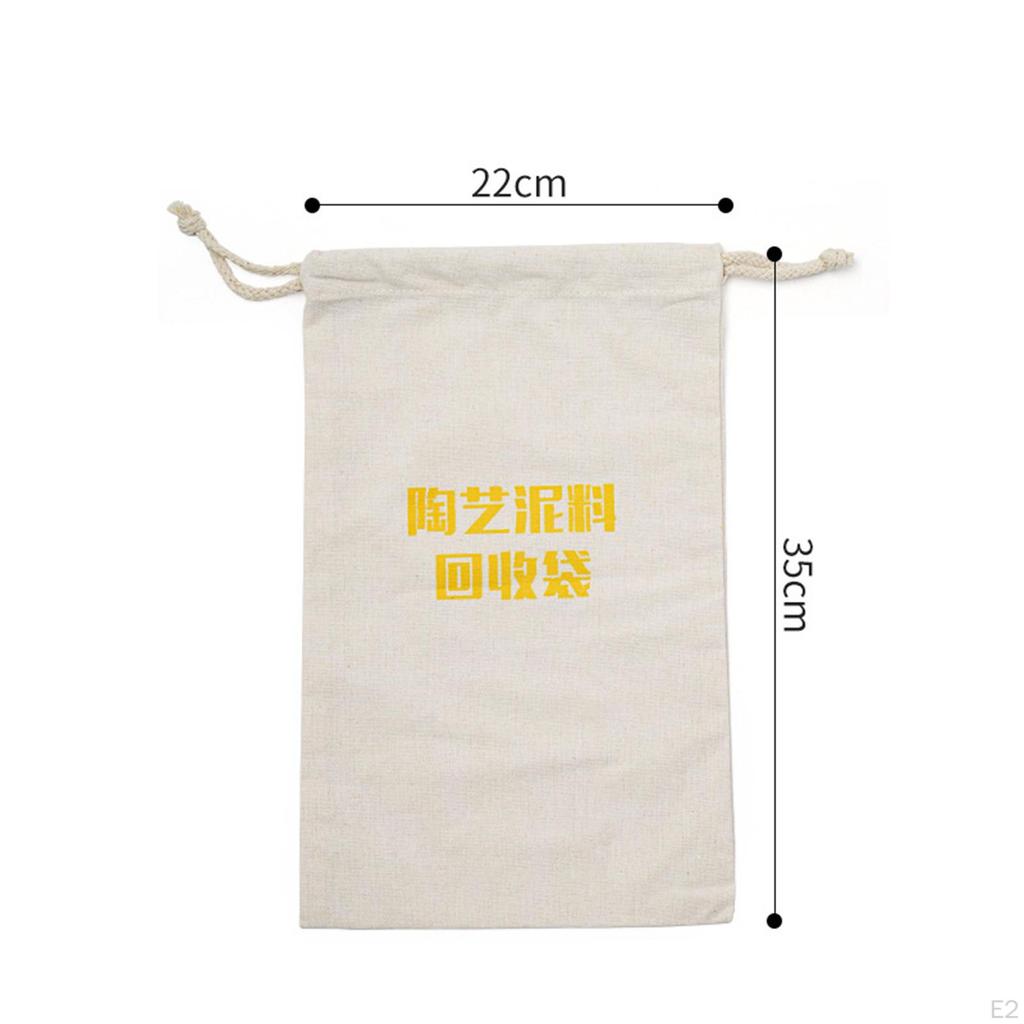 Pottery Clay Storage Sack, Beige Polyester Material
