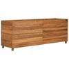 Raised Garden Bed 150 x 40 x 55 cm Reclaimed Teak Wood and Steel