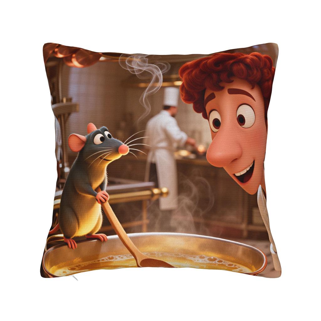 Pillow Cover Ratatouilles Graphic Cushion Cover Cute Funny Pillow Case For Sofa Car Home Decor Pillowcases