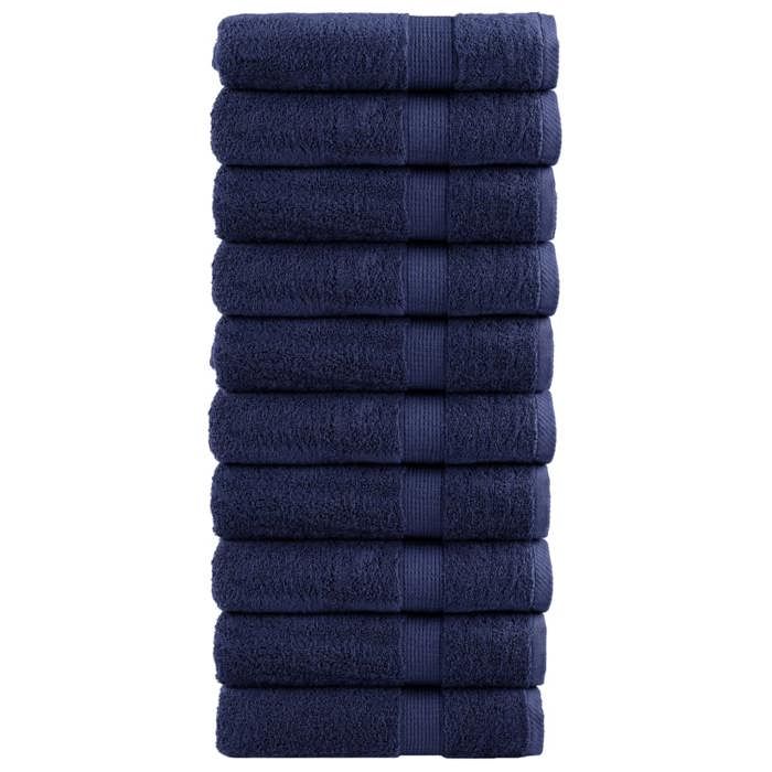 VidaXL Serviettes de Bain de Qualité Supérieure 10 pcs, Serviettes de Douche, Draps de Bain, Serviettes d'Invité de 137265