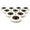 10pcs 50mm X 8mm Wool Medium Grit Ceramic Polishing Buffing Pads Wheels for Angle Grinder, Die Grinder